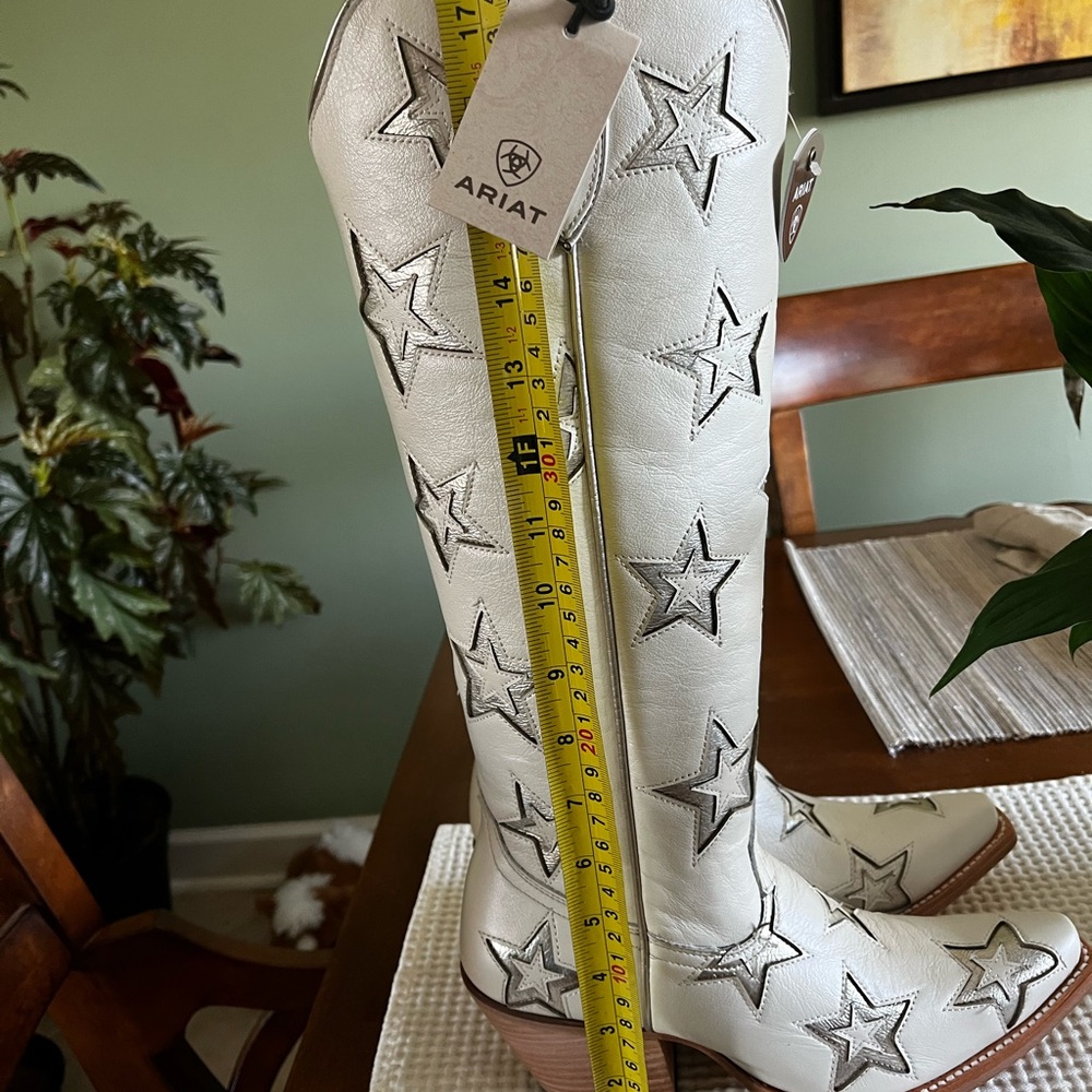 NWT Originally $350 Ariat Casanova Star X Toe Western Boot in Pearl Size 7 - Picture 12 of 13